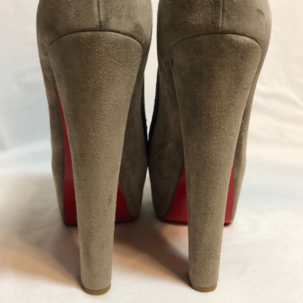 Christian Louboutin Python Suede Booties - image 5